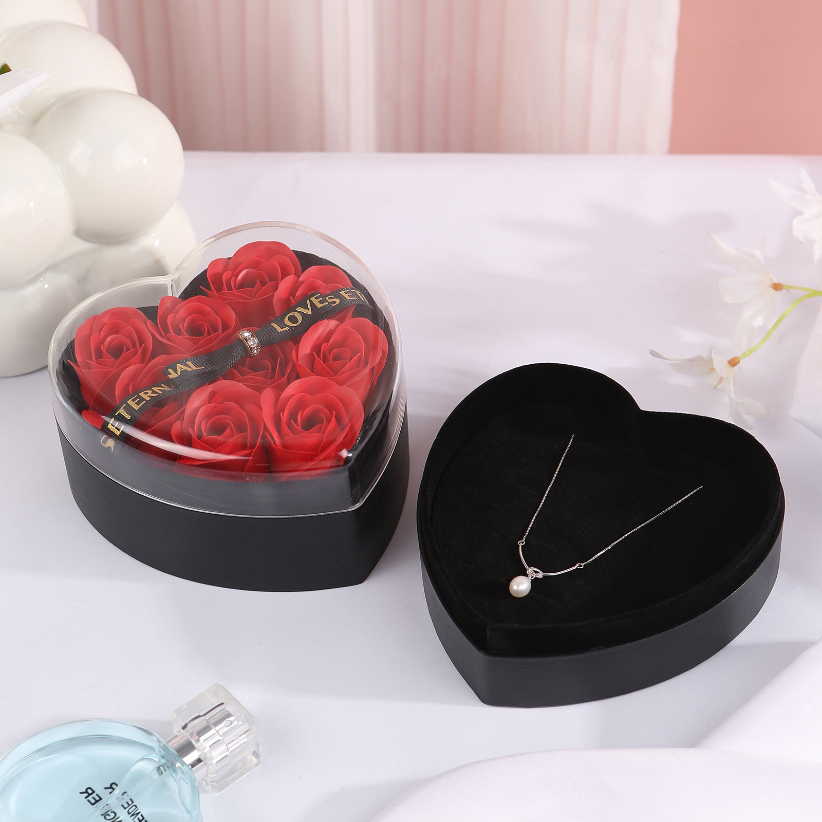 Heart Shaped Rose Gift Box A Perfect Gift for Christmas & Valentines Day-Jessemade AU