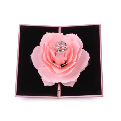 Ring Gift Box Elegant Rose Design Romantic Gift for Her | Jessemde