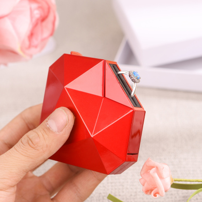 Heart-Shaped Jewellery Gift Box Red, White, Blue and Green Ring Gift Box Ring Packaging Box | Jessemade