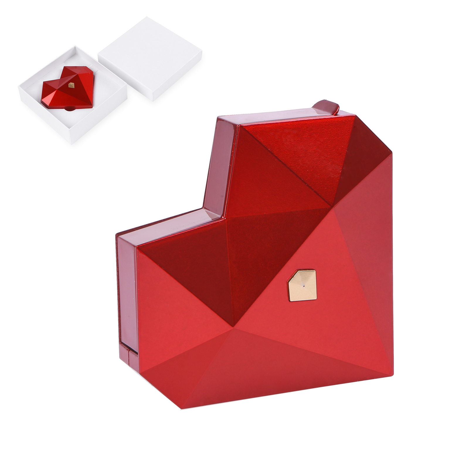Heart-Shaped Jewellery Gift Box Red, White, Blue and Green Ring Gift Box Ring Packaging Box | Jessemade
