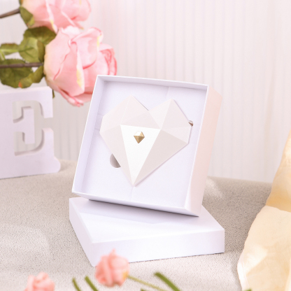 Heart-Shaped Jewellery Gift Box Red, White, Blue and Green Ring Gift Box Ring Packaging Box | Jessemade