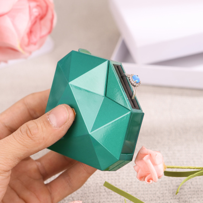 Heart-Shaped Jewellery Gift Box Red, White, Blue and Green Ring Gift Box Ring Packaging Box | Jessemade