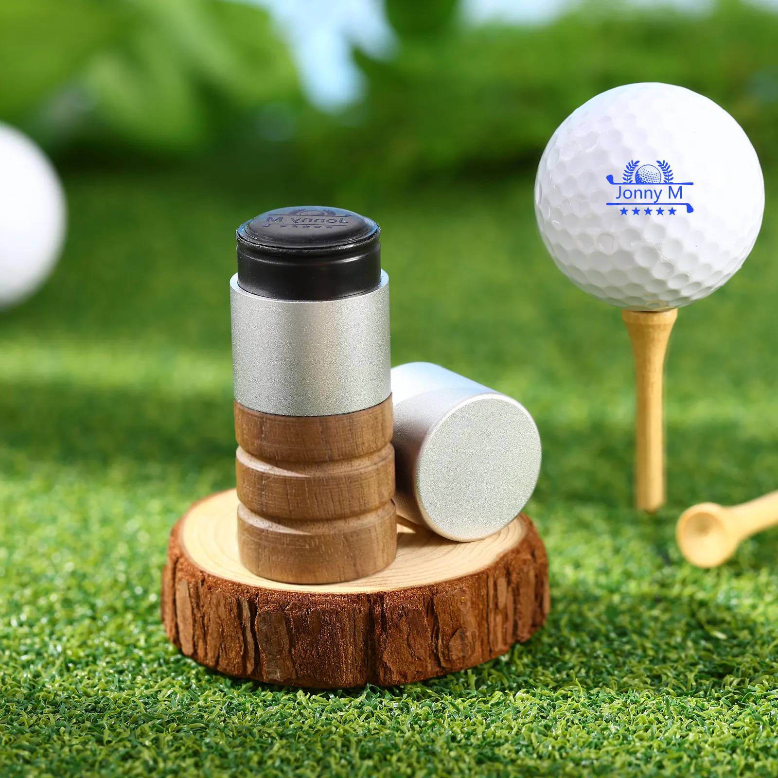 Personalised Golf Ball Stamp Marker Customisable Refillable Gift for Birthday Christmas Fathers Day Keepsake for Golf Lovers Men Women | Jessemade