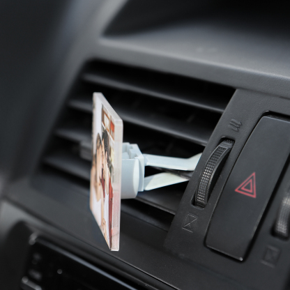 Personalised Car Photo Holder Stylish Square & Round Shapes Valentine’s Day Gift for Him