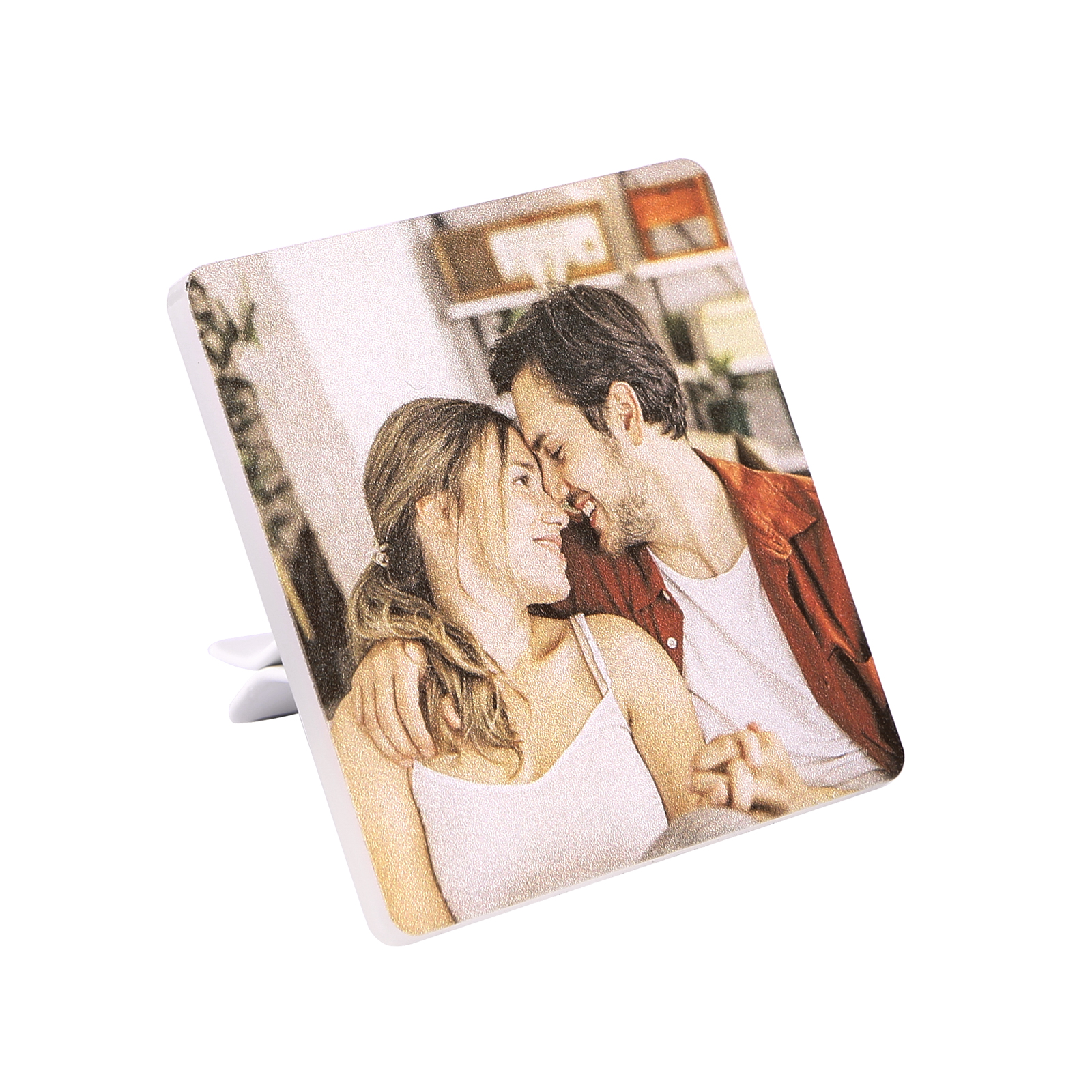 Personalised Car Photo Holder Stylish Square & Round Shapes Valentine’s Day Gift for Him