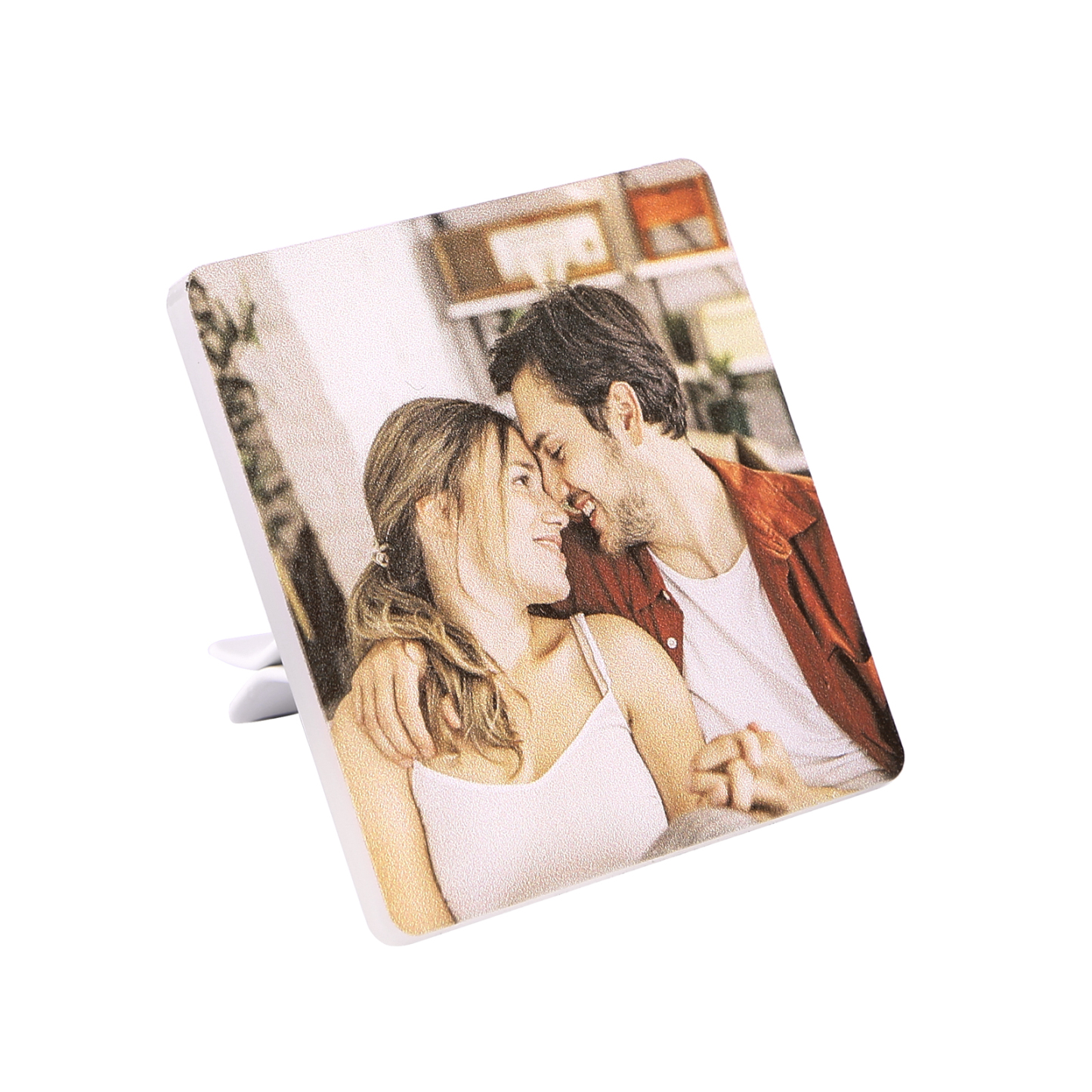 Personalised Car Photo Holder Stylish Square & Round Shapes Valentine’s Day Gift for Him