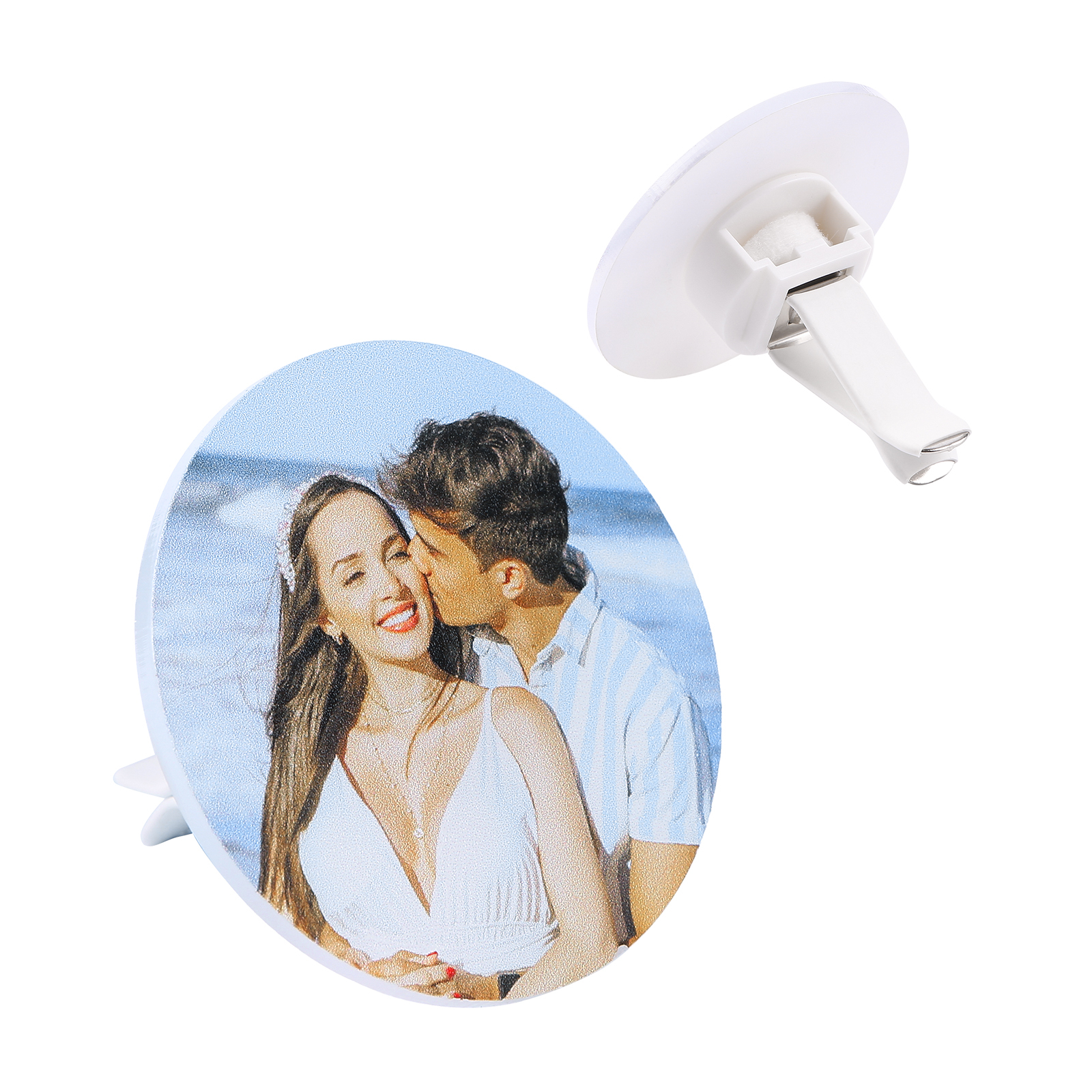 Personalised Car Photo Holder Stylish Square & Round Shapes Valentine’s Day Gift for Him