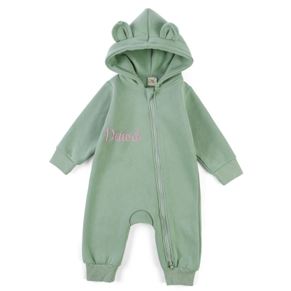 Personalised Name Brody Bear Romper Bestgift Autumn and Winter Baby Outing Clothes Thickened Newborn Clothes Jumpsuit