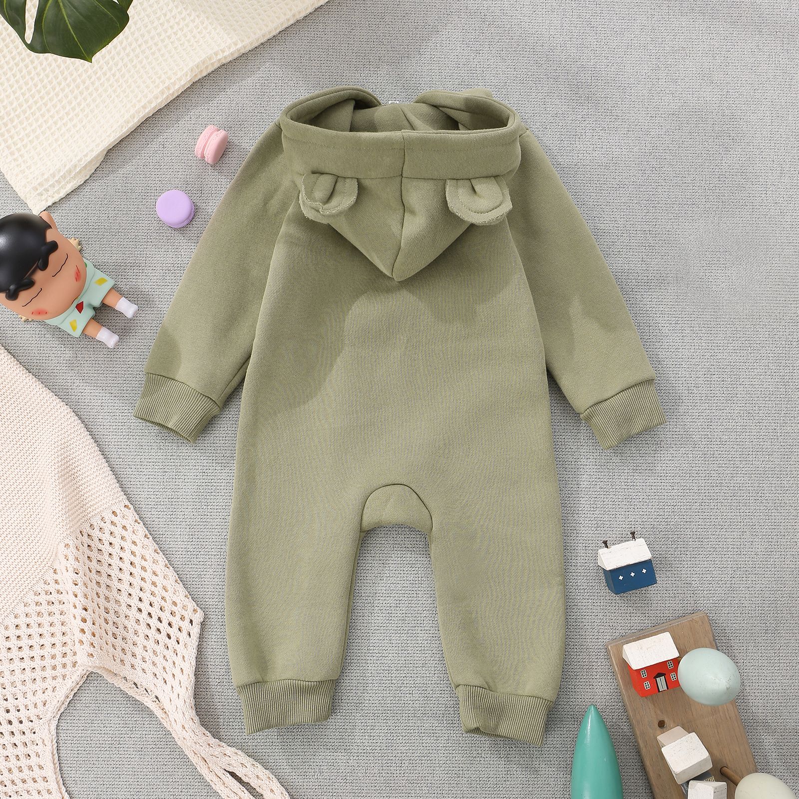 Personalised Name Brody Bear Romper Bestgift Autumn and Winter Baby Outing Clothes Thickened Newborn Clothes Jumpsuit