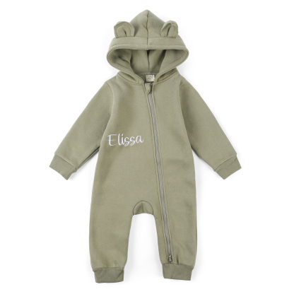 Personalised Name Brody Bear Romper Bestgift Autumn and Winter Baby Outing Clothes Thickened Newborn Clothes Jumpsuit