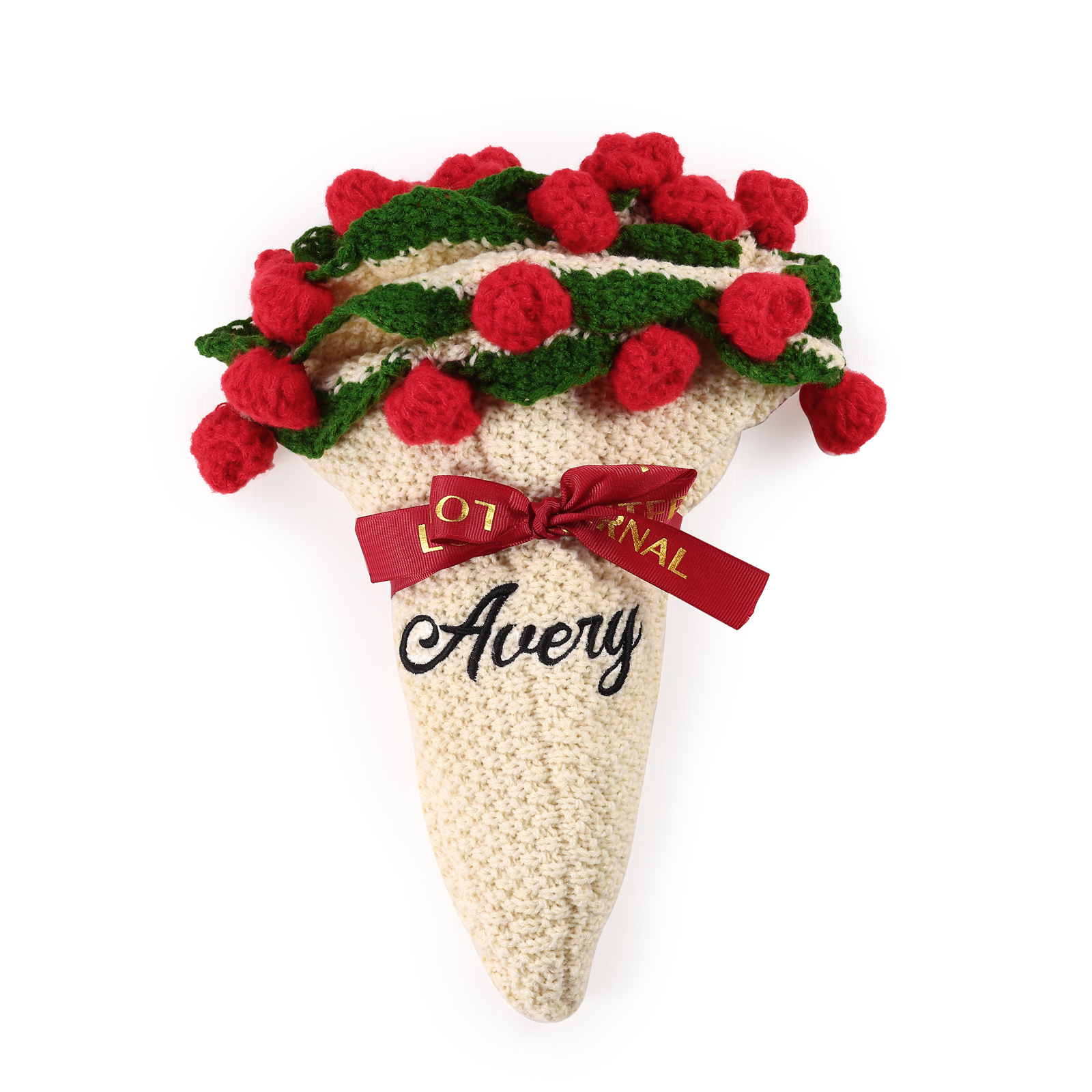 Personalised Crochet Flower Blanket Custom Name Birthday Gift for Her | Jessemade