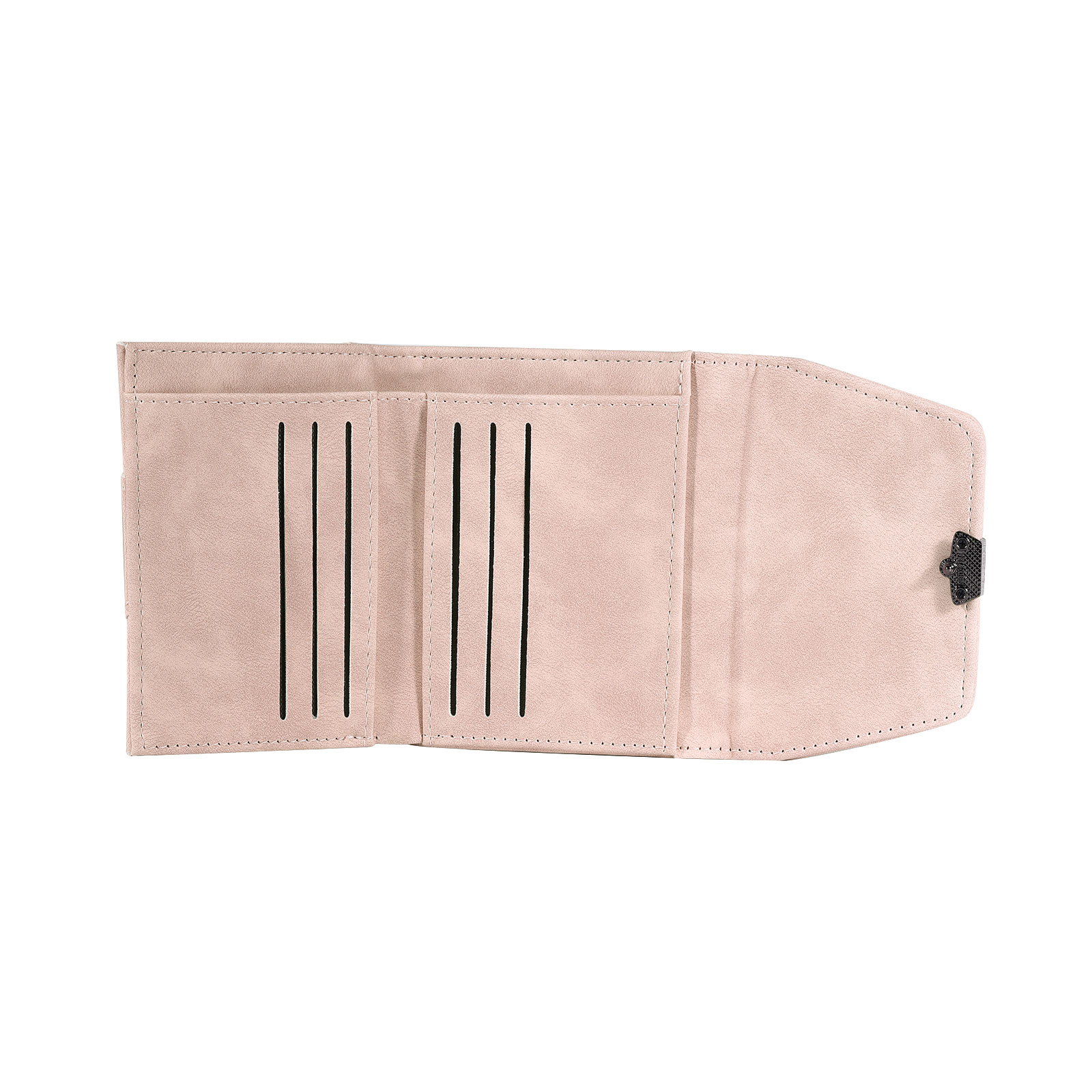 Personalised women’s leather wallet with birth flower and name