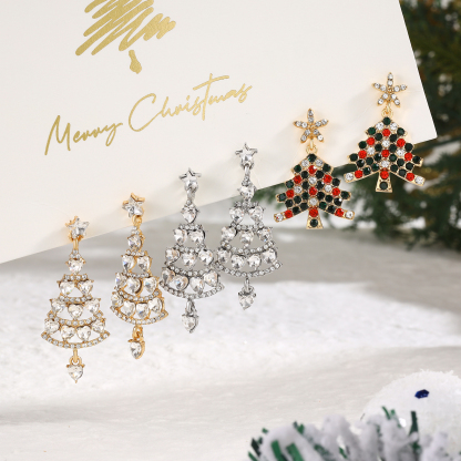 Women's Earrings Christmas Tree Pendant Christmas Gifts for Her-Jessemade AU