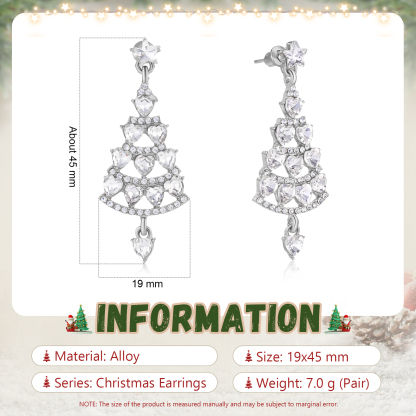 Women's Earrings Christmas Tree Pendant Christmas Gifts for Her-Jessemade AU