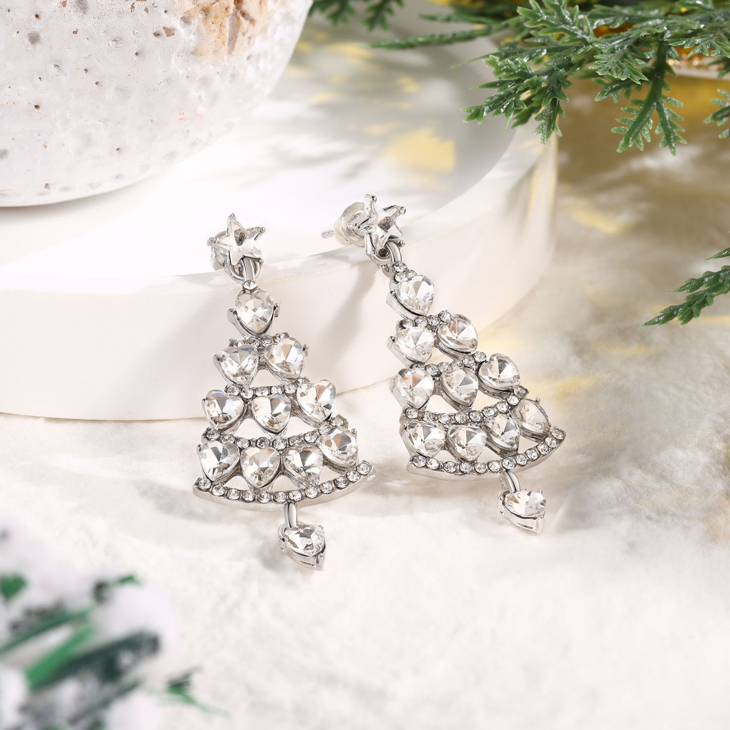 Women's Earrings Christmas Tree Pendant Christmas Gifts for Her-Jessemade AU
