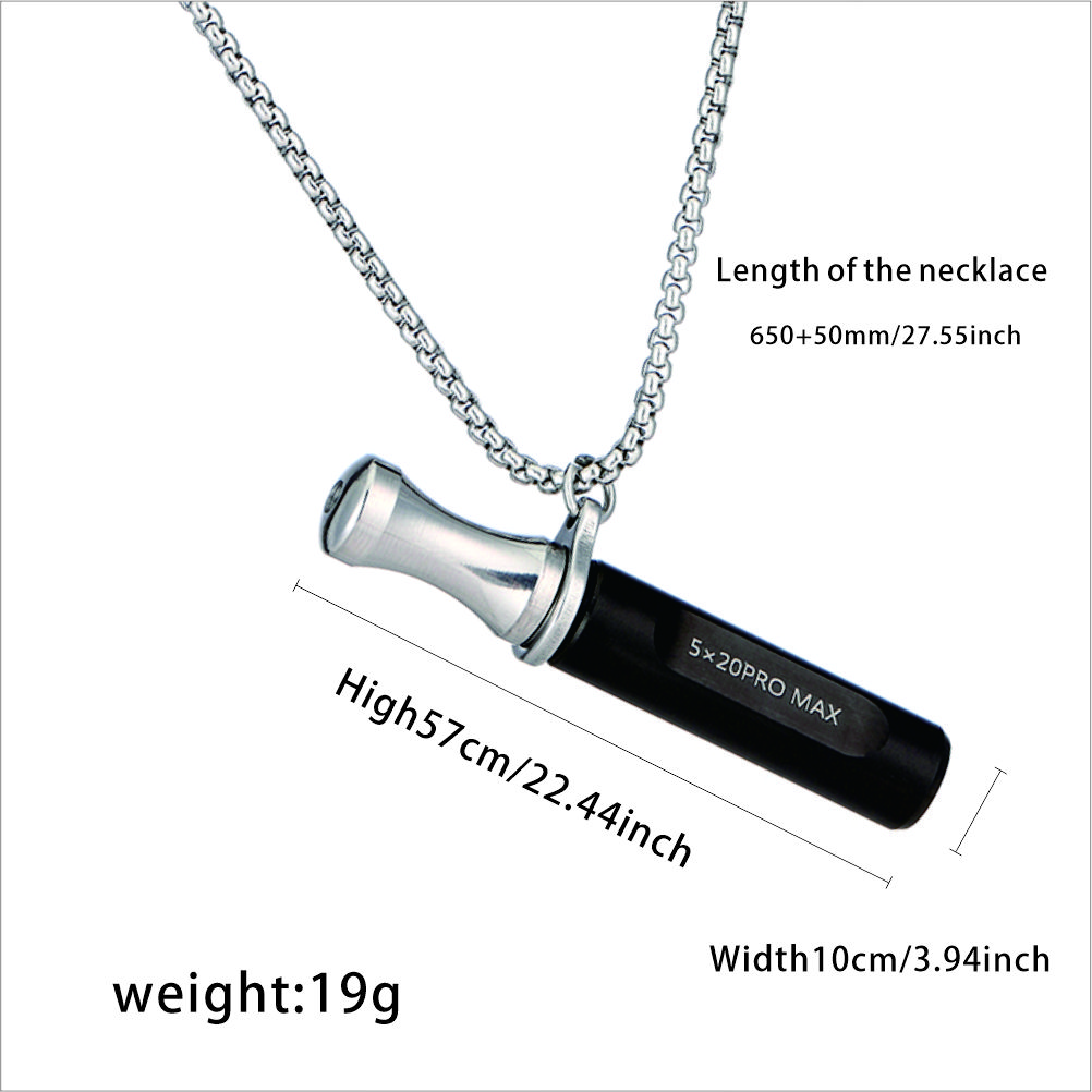 Anxiety Relief Stainless Steel Breathing Necklace