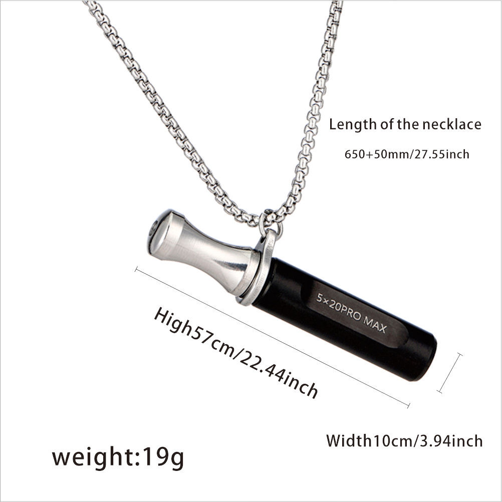 Anxiety Relief Stainless Steel Breathing Necklace