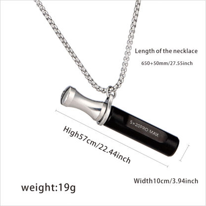 Anxiety Relief Stainless Steel Breathing Necklace