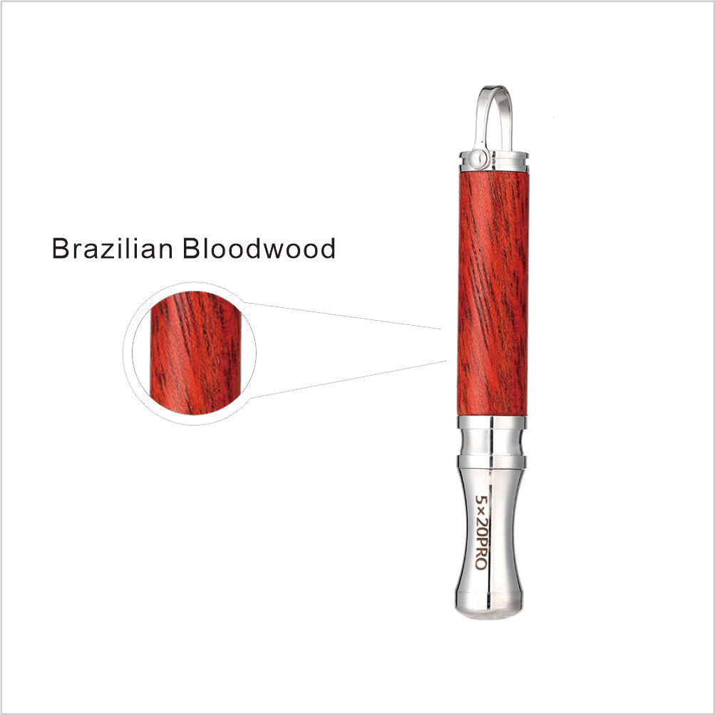 Breathing necklace with wooden pendant to relieve anxiety and stop smoking