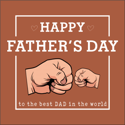 Free Gift - Happy Father's Day Fist Bump Warm Gift Card-Jessemade AU
