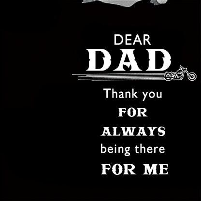Dear Dad Warm Gift Card, Greeting Card for Father-Jessemade AU
