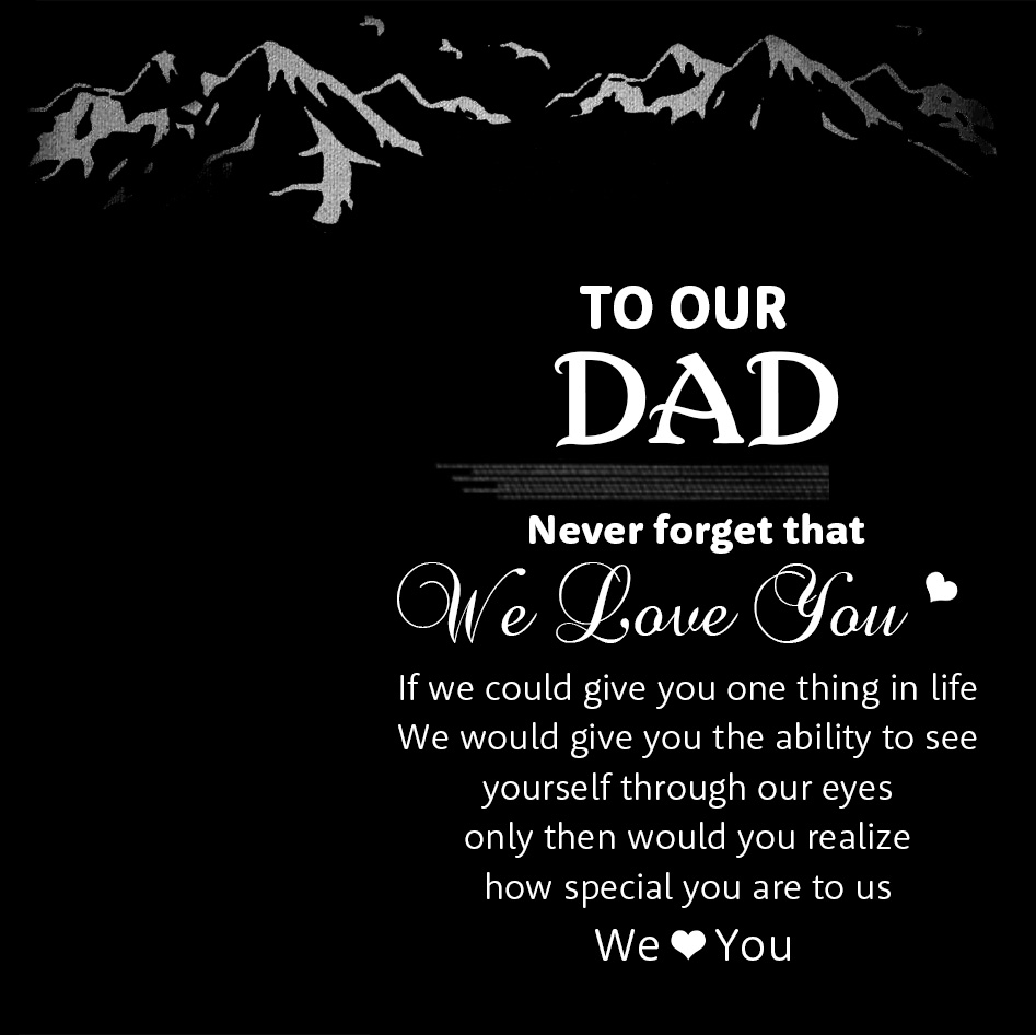 To Dad Warm Gift Card, Greeting Card for Father