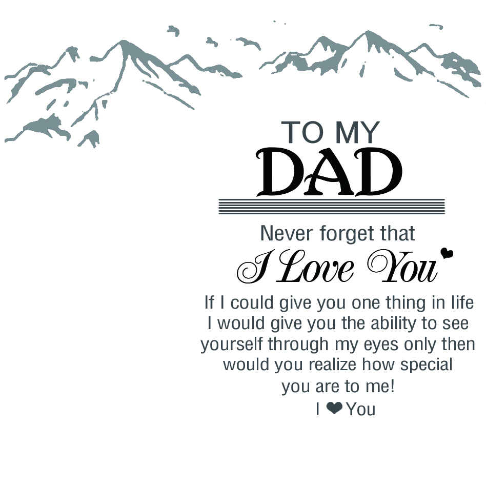 To Dad Warm Gift Card