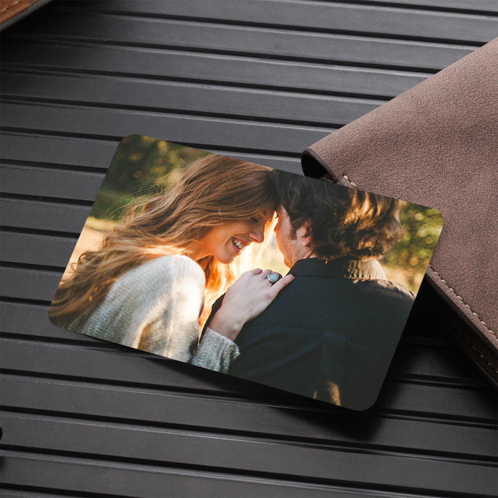 Personalised Gift Set for Him Custom Photo Wallet & Wallet Card Perfect Christmas or Valentines Day Gift