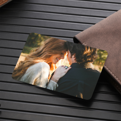 Personalised Gift Set for Him Custom Photo Wallet & Wallet Card Perfect Christmas or Valentines Day Gift