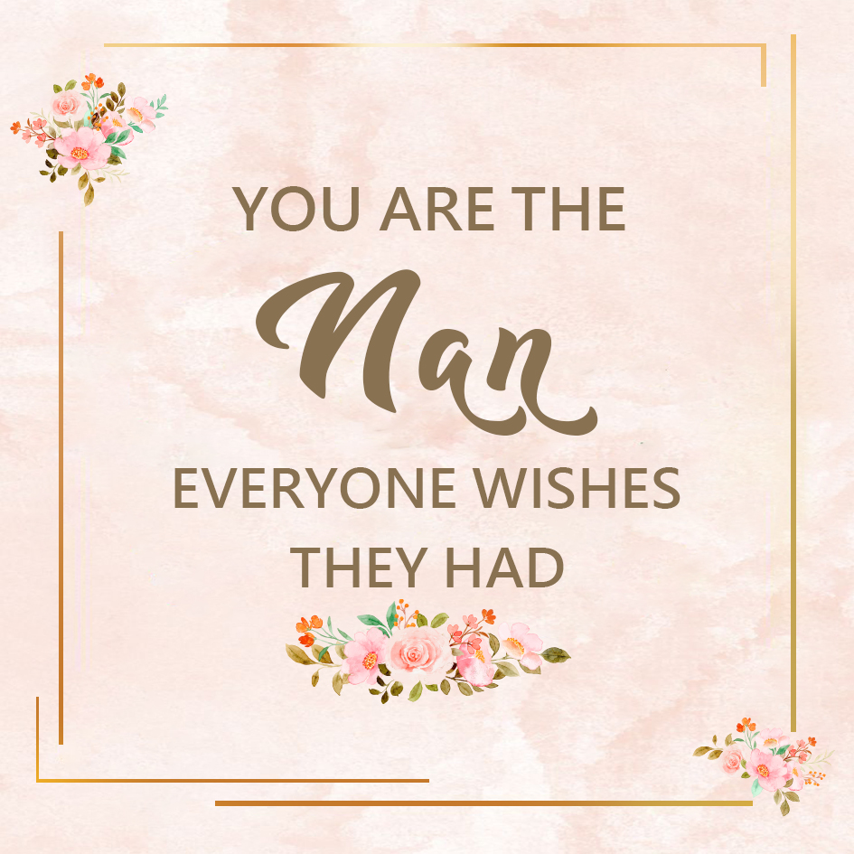 Personalised Floral Gift Card for Mum, Nan, Nanny & More – Heartfelt Keepsake Message | Jessemade