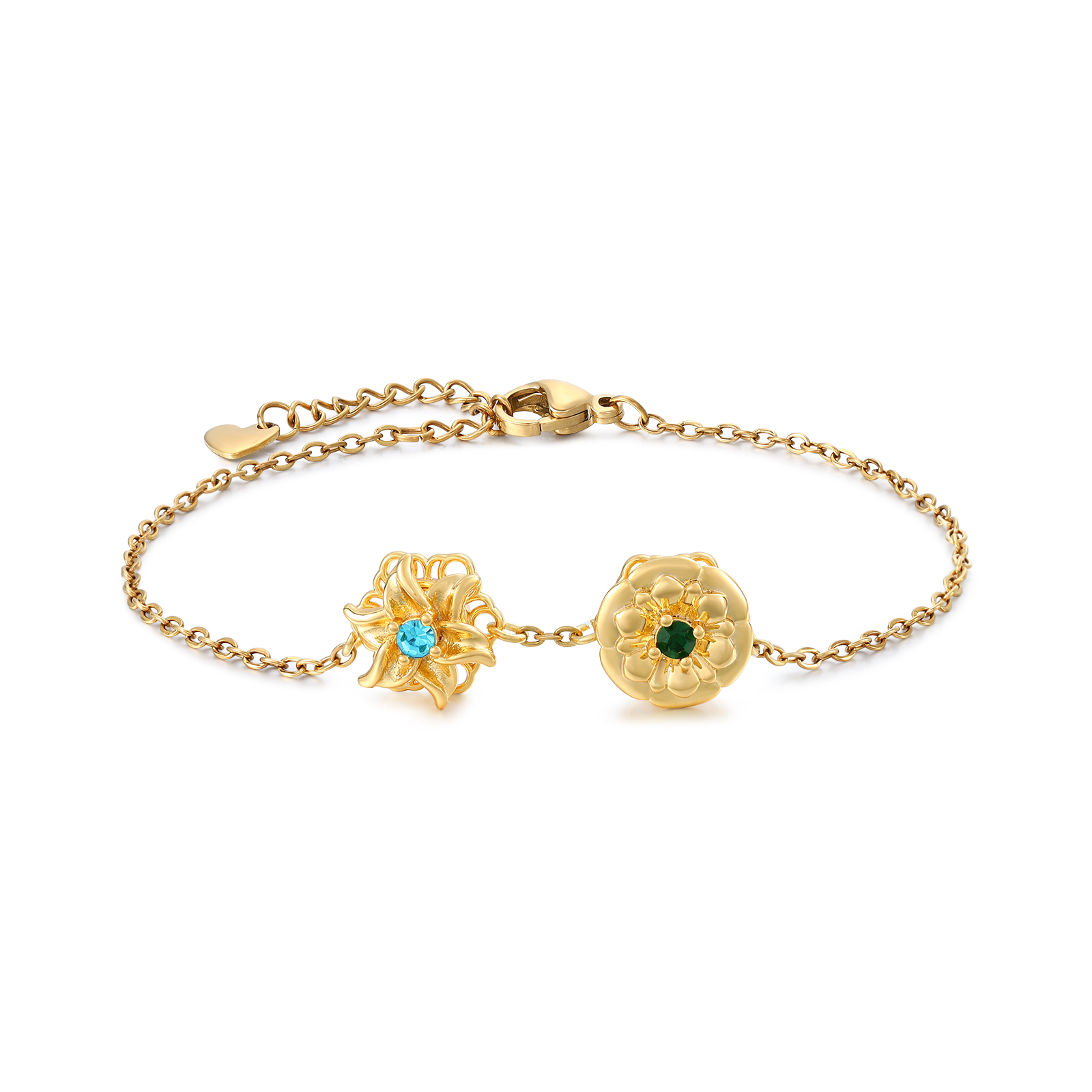 Personalized Birthstone & Birthday Flower Bracelet – Custom Family Jewelry | Jessemade