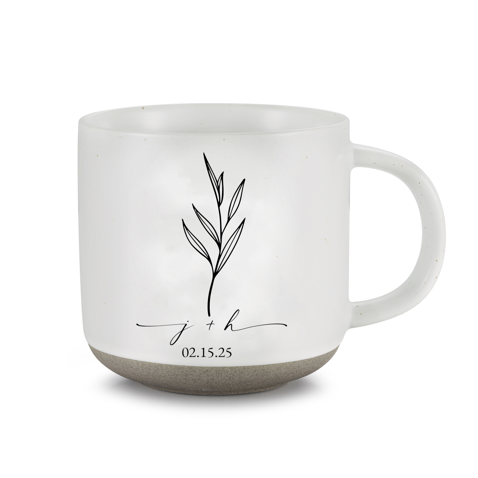 Personalised Ceramic Mug Customisable Wedding Cup for Couples Anniversary