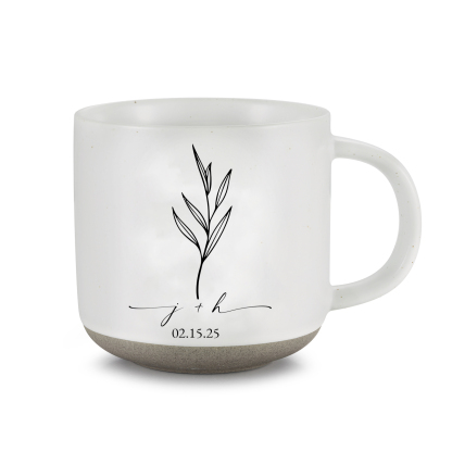 Personalised Ceramic Mug Customisable Wedding Cup for Couples Anniversary