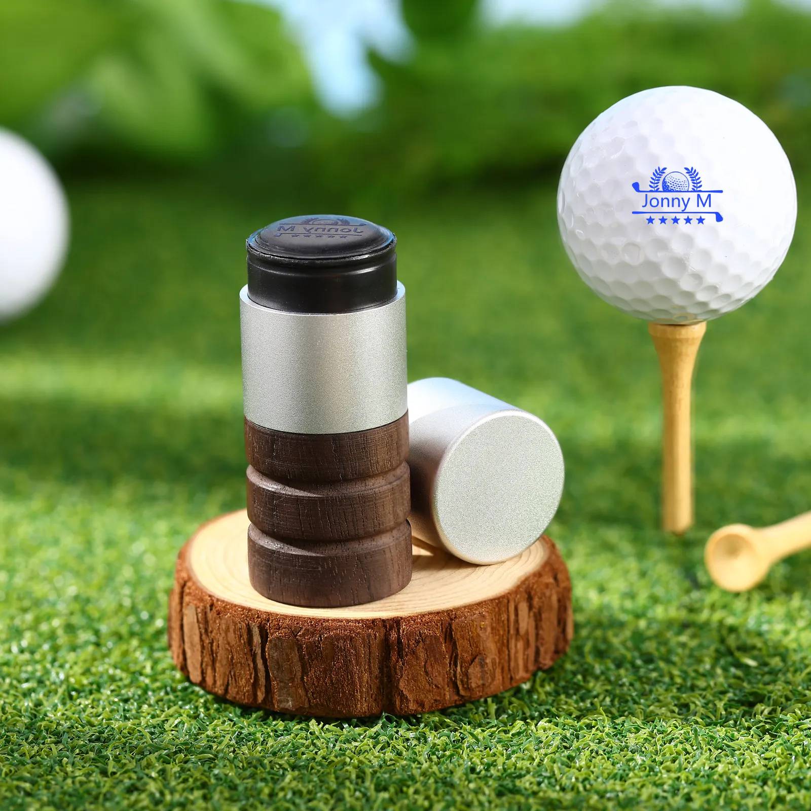 Personalised Golf Ball Stamp Custom 5 Colours