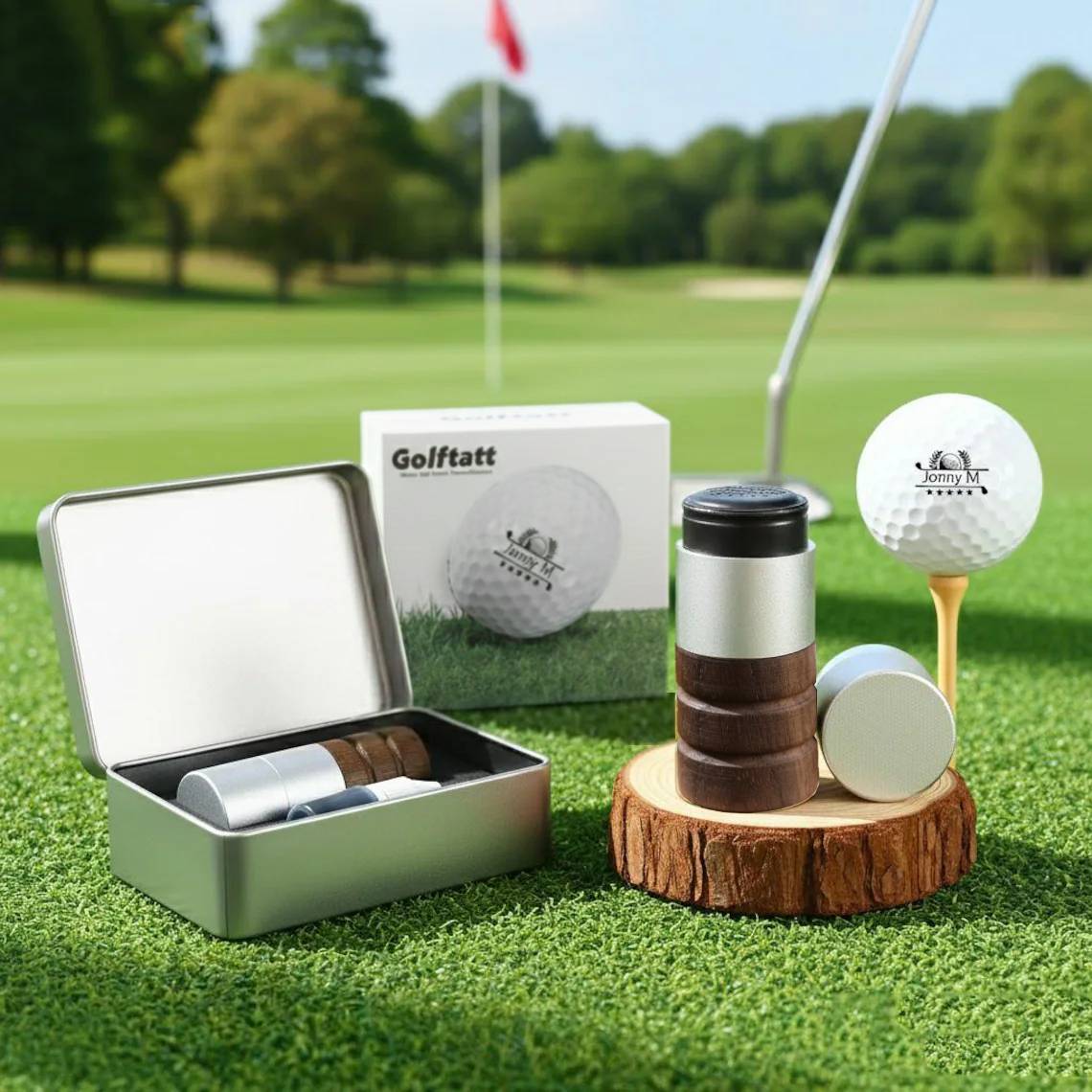 Personalised Golf Ball Stamp Custom 5 Colours
