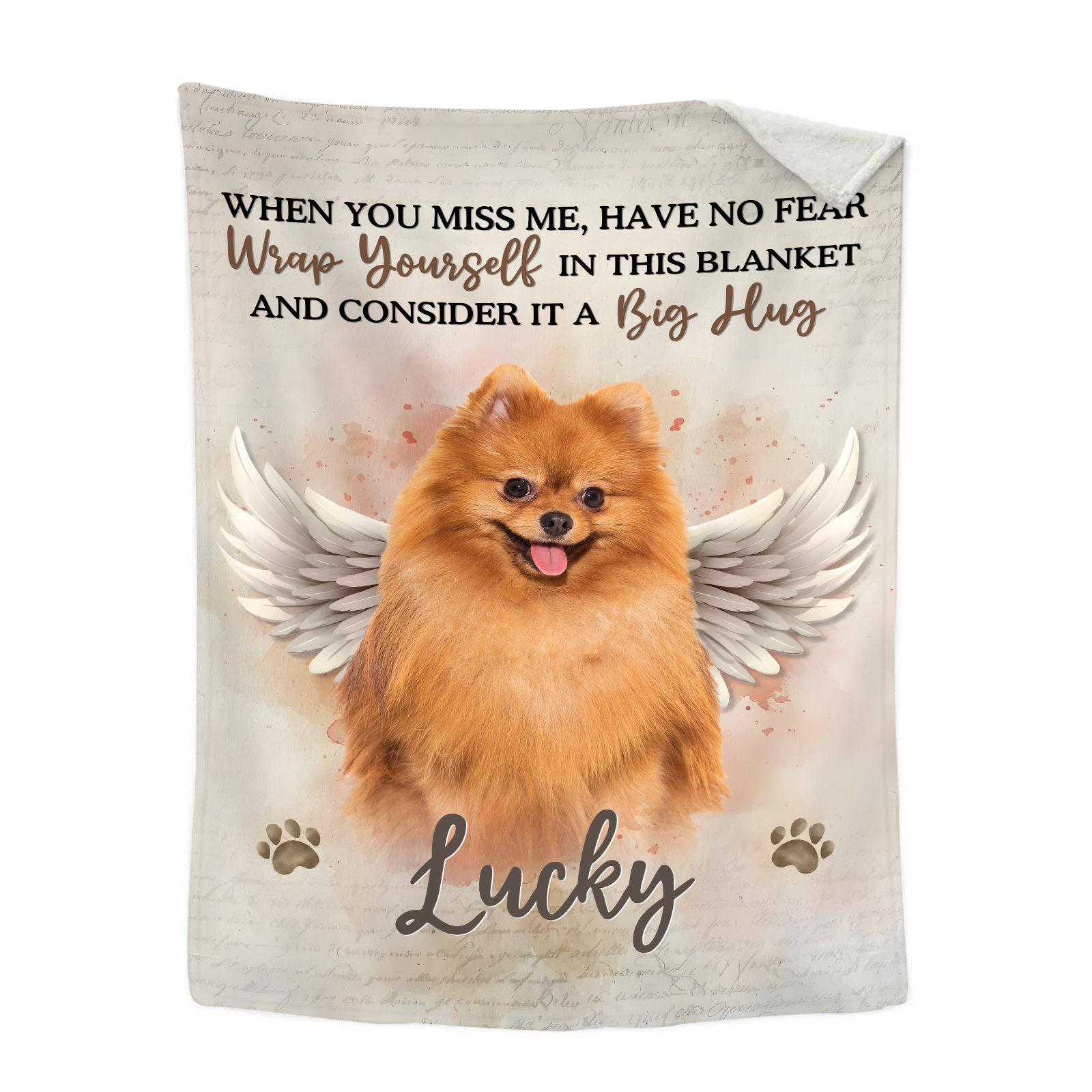 Personalized Memorial Pet Blanket Custom Name & Photo Flannel Gifts for Pet Lover