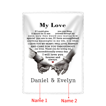 Personalised Couple Blanket with Pinky Promise A Heartfelt Keepsake with 2 Names-Jessemade AU