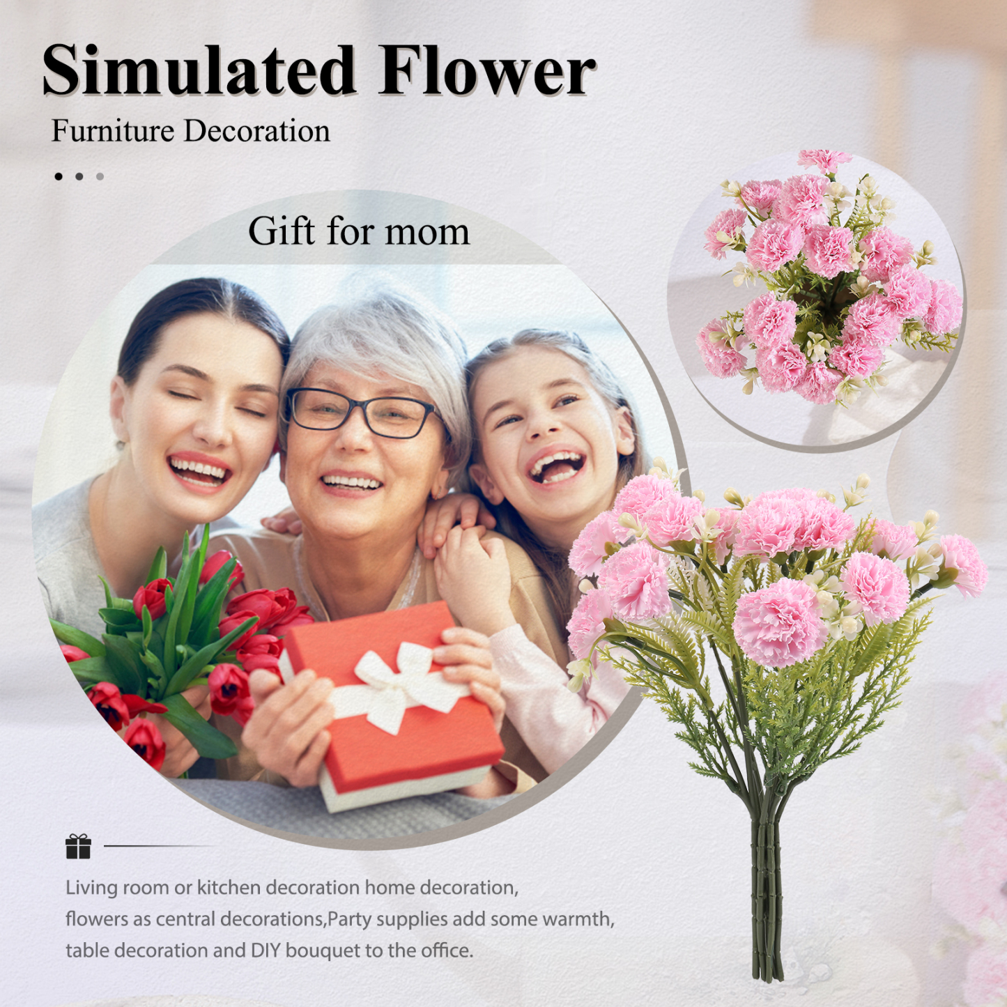 Artificial Flower Bouquet – Realistic Simulated Flowers for Mum, Gran or Loved Ones | Jessemade