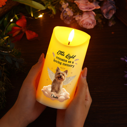 Custom Photo Pets Make Our Lives Whole Memorial Personalised Custom LED Candle Sympathy Gift Christmas Gift For Pet Owners