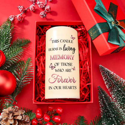 Custom Photo This Light Shines As A Symbol Of Love Memorial Personalised Custom LED Candle New Arrival Sympathy Gift Christmas Gift For Family Members