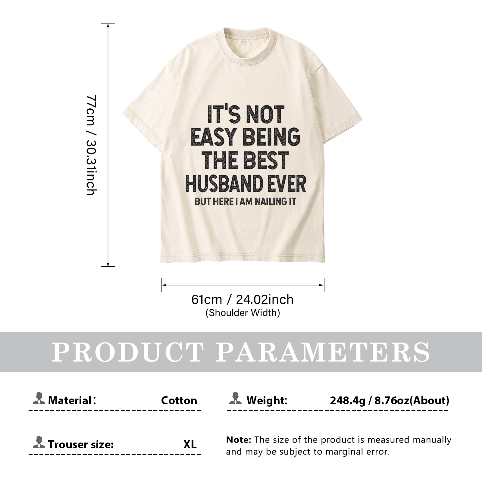 Personalised Couple White T-Shirts Its Not Easy Being the Best Husband or Wife Ever Valentines Day Gift