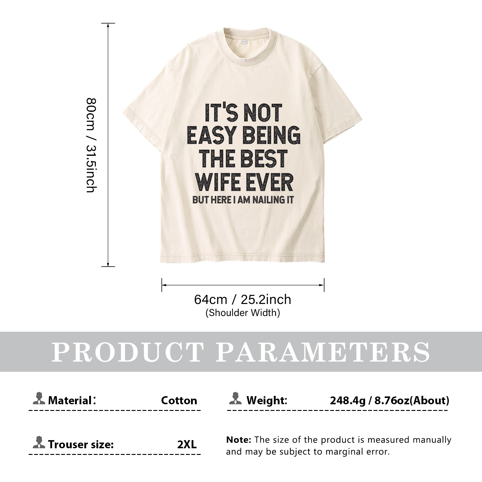 Personalised Couple White T-Shirts Its Not Easy Being the Best Husband or Wife Ever Valentines Day Gift