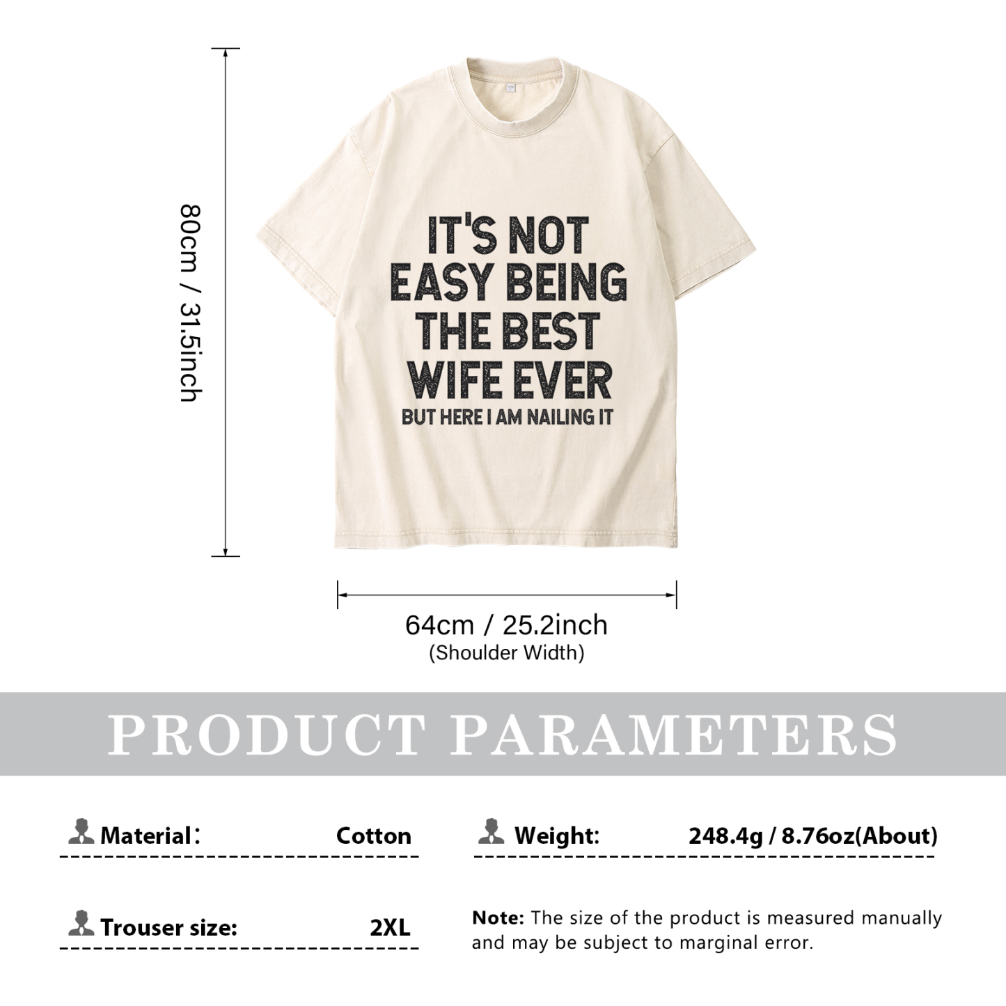 Personalised Couple White T-Shirts Its Not Easy Being the Best Husband or Wife Ever Valentines Day Gift