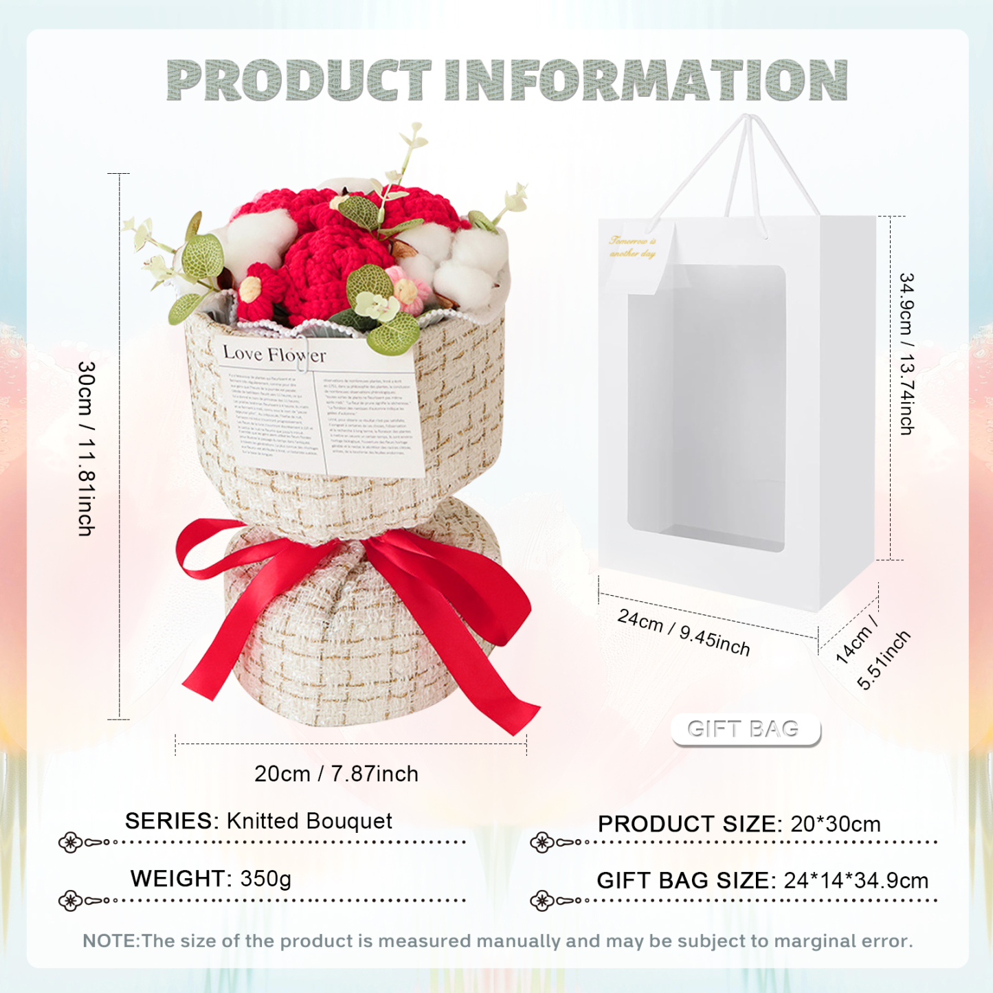 Handcrafted Plush Flower Bouquet – Perfect Gift for Mum, Nan or Loved Ones | Jessemade