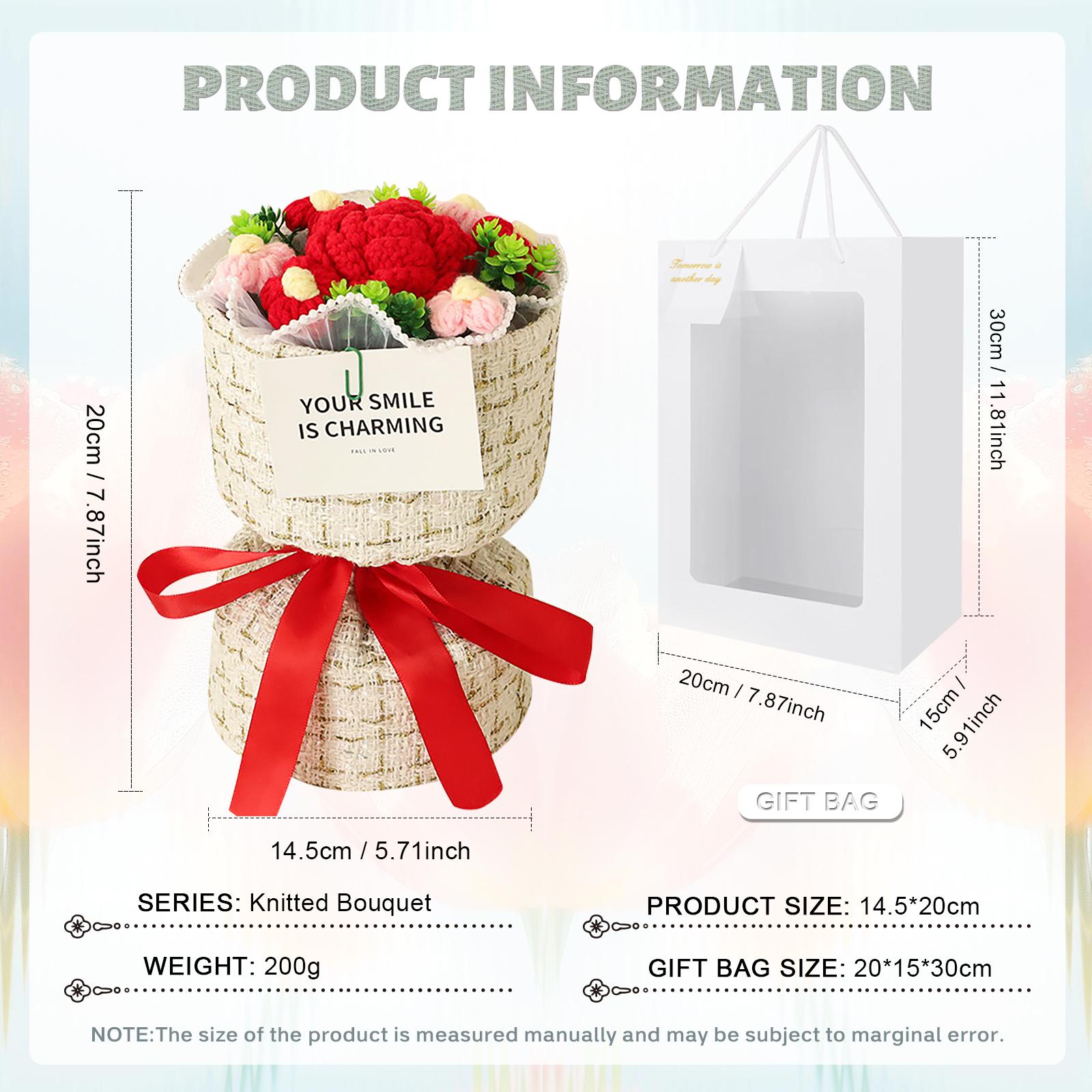 Handcrafted Plush Flower Bouquet – Perfect Gift for Mum, Nan or Loved Ones | Jessemade