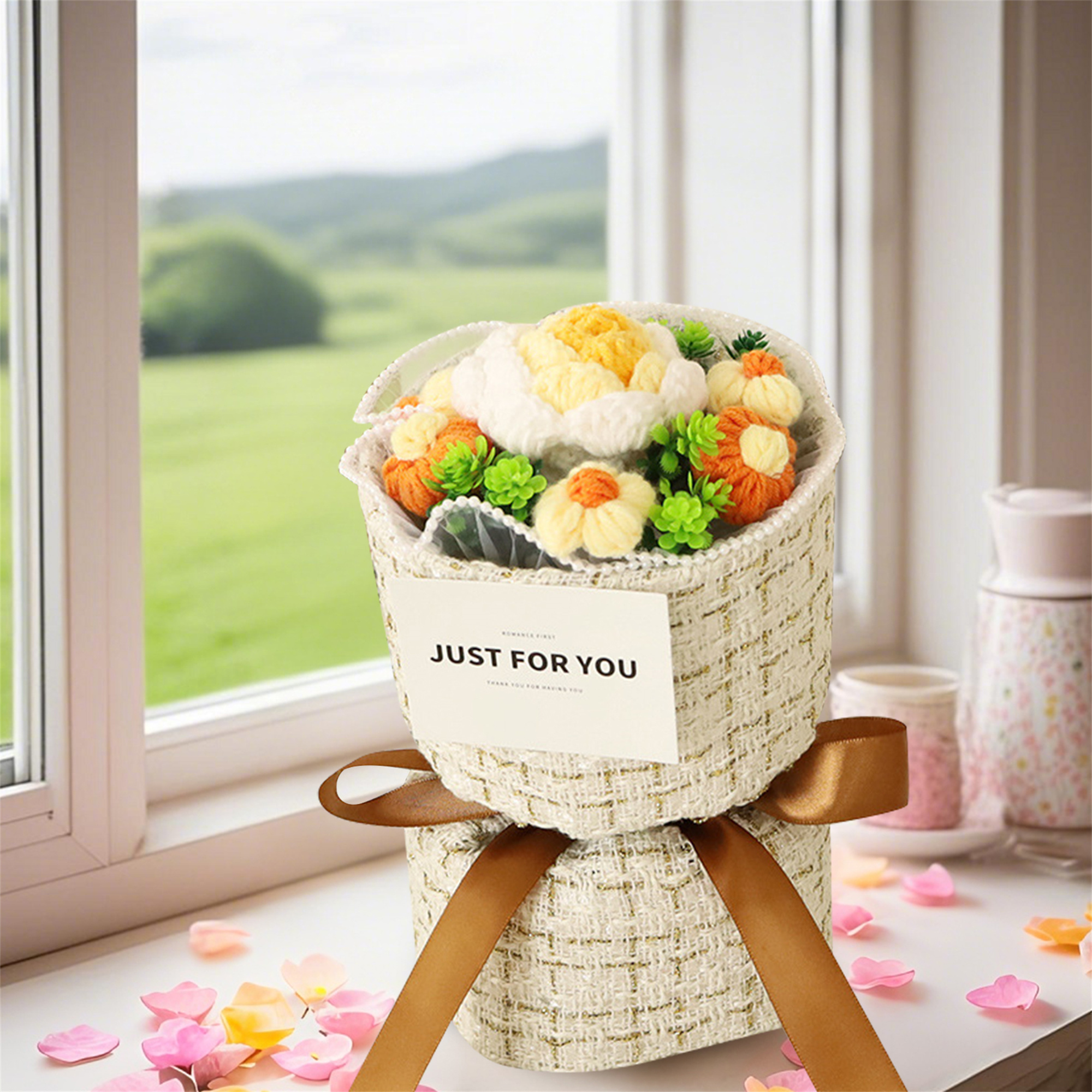 Handcrafted Plush Flower Bouquet – Perfect Gift for Mum, Nan or Loved Ones | Jessemade