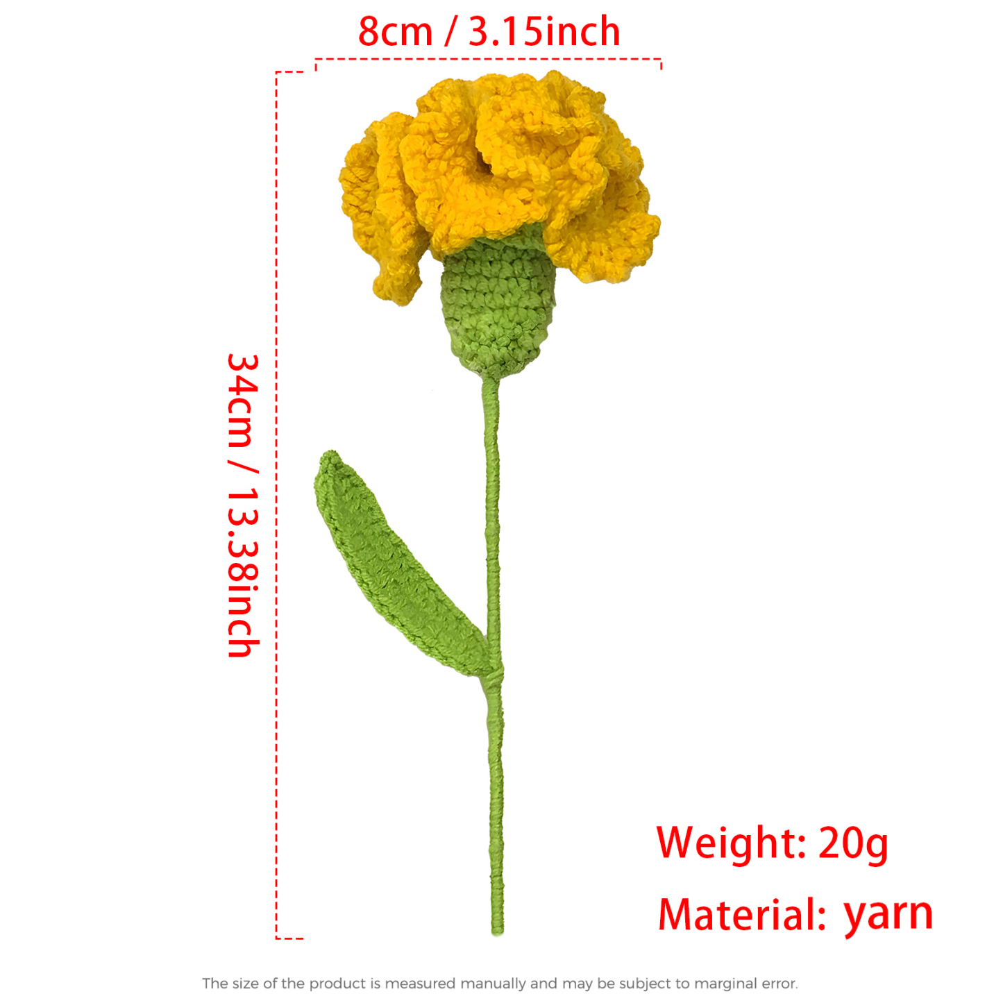 Handcrafted Yarn Flower – Perfect Gift for Mum, Nan or Loved Ones | Jessemade
