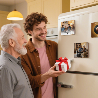 Custom Music Fridge Magnet with Calendar – Personalised Meaningful Photo & Song Family Gift for Any Occasion  | Jessemade
