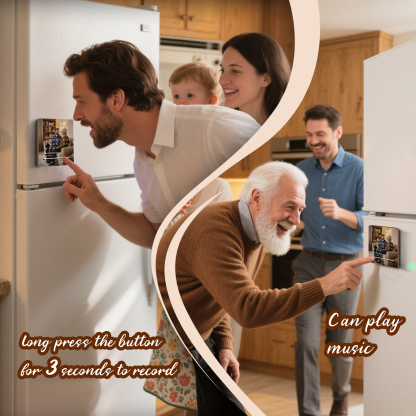 Custom Music Fridge Magnet with Calendar – Personalised Meaningful Photo & Song Family Gift for Any Occasion  | Jessemade