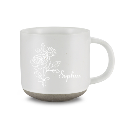 Personalised Ceramic Mug Custom Name & Birth Flower Cup Gifts for Grandma/Mother-Jessemade AU